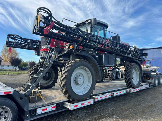 Buchanan Heavy Haul Division moving farm equipment machinery