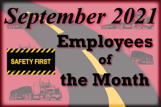 Safety First Employees of the Month | September 2021