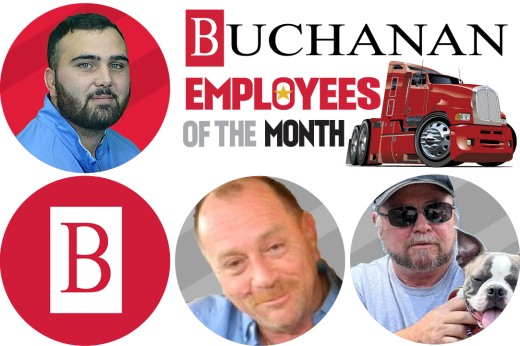 Buchanan Hauling Employees of the Month of June 2023