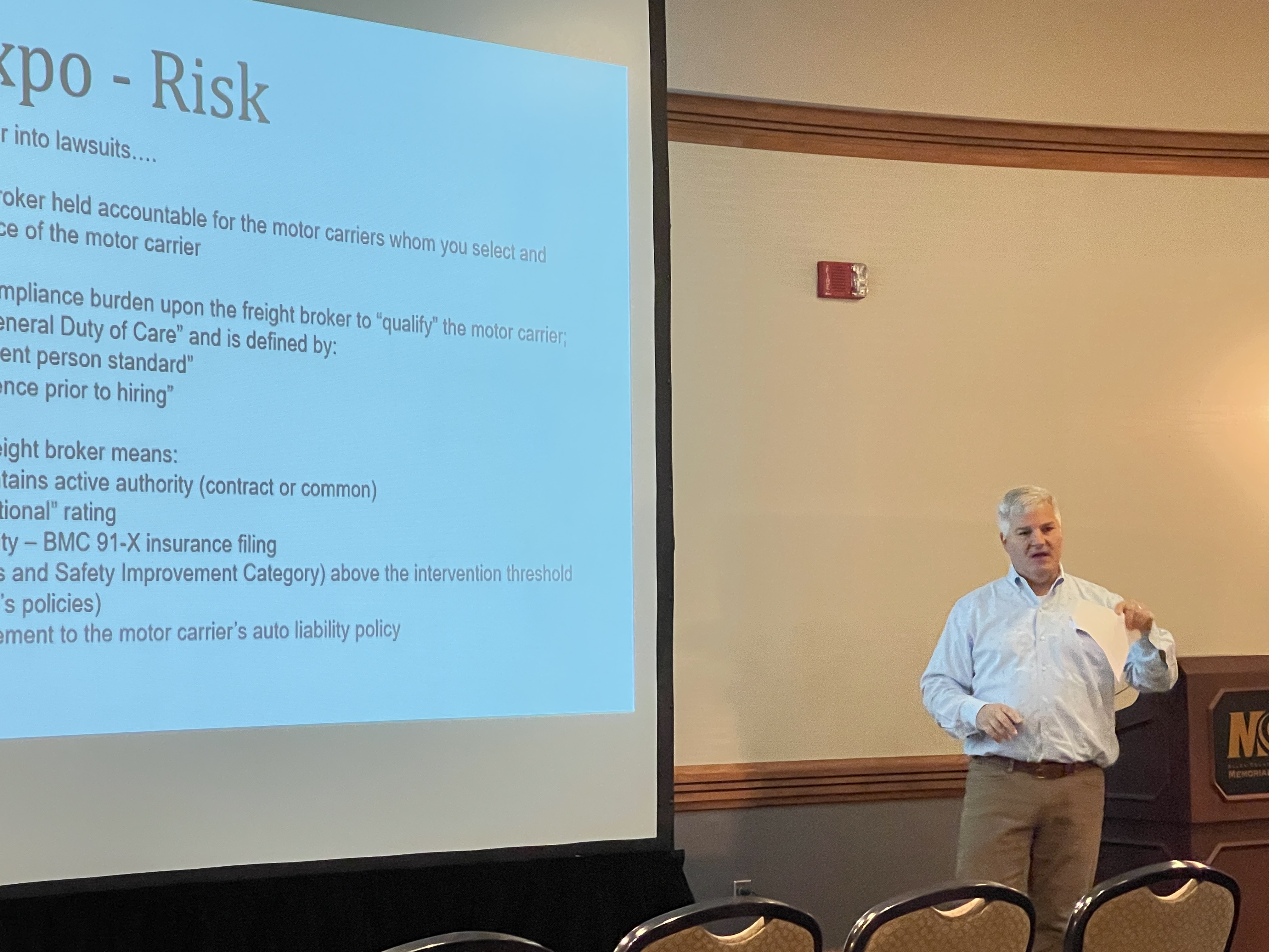 David Francis, CFO shares at Fort Wayne Expedite Expo