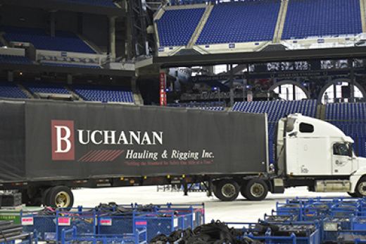 Buchanan Delivers Glass Floor to Lucas Oil Stadium