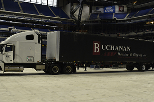 Buchanan Delivers Glass Floor to Lucas Oil Stadium