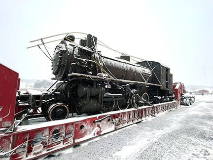 Heavy Haul steam locomotive transport from PA to OH