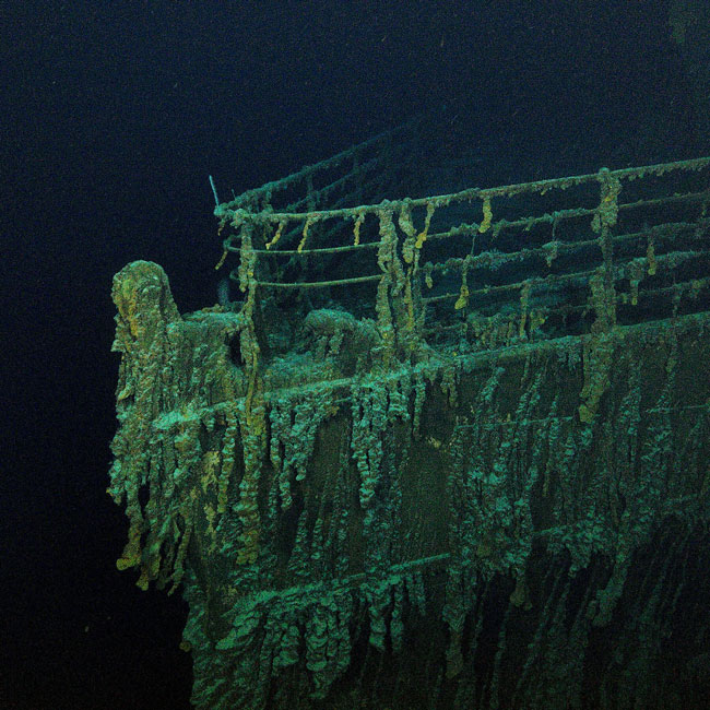The Titanic Today on the ocean floor