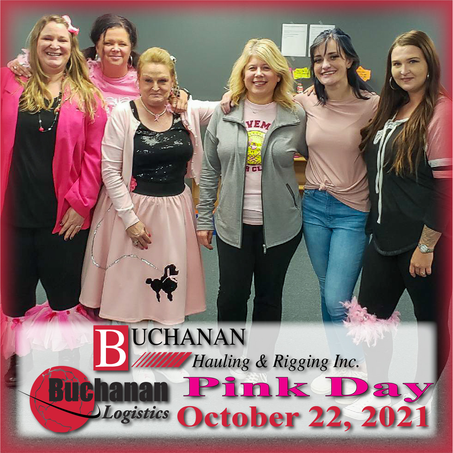 Buchanan supports Pink Day - October 2021