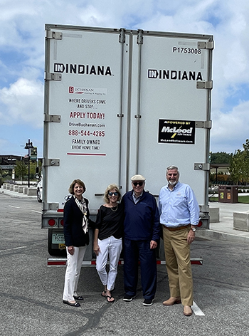 Geary and Becky Buchanan with, then Governor, Eric Holcomb and his wife promoting “IN Indiana” in 2023