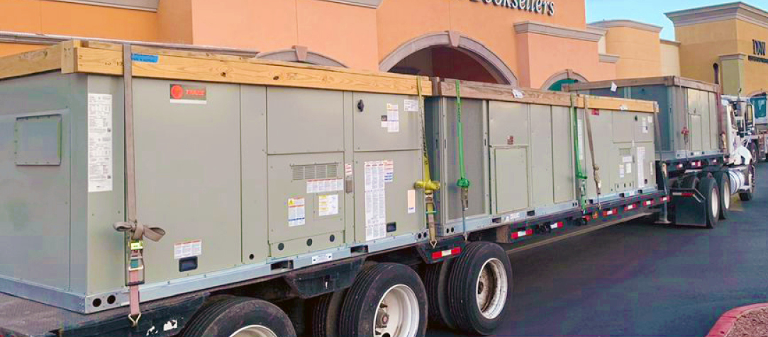 Retail outlet in desperate need of HVAC units are all too happy to see these transported in.