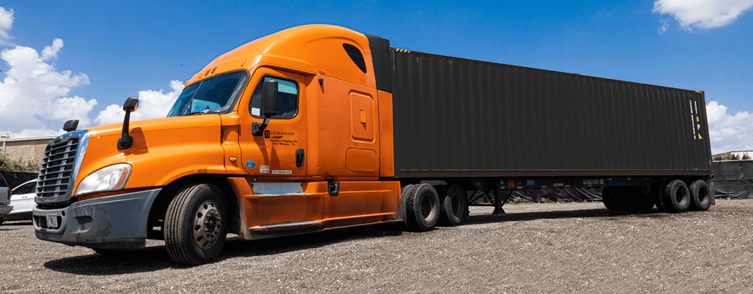 Buchanan Hauling will transport your drayage container from port to rail to store.