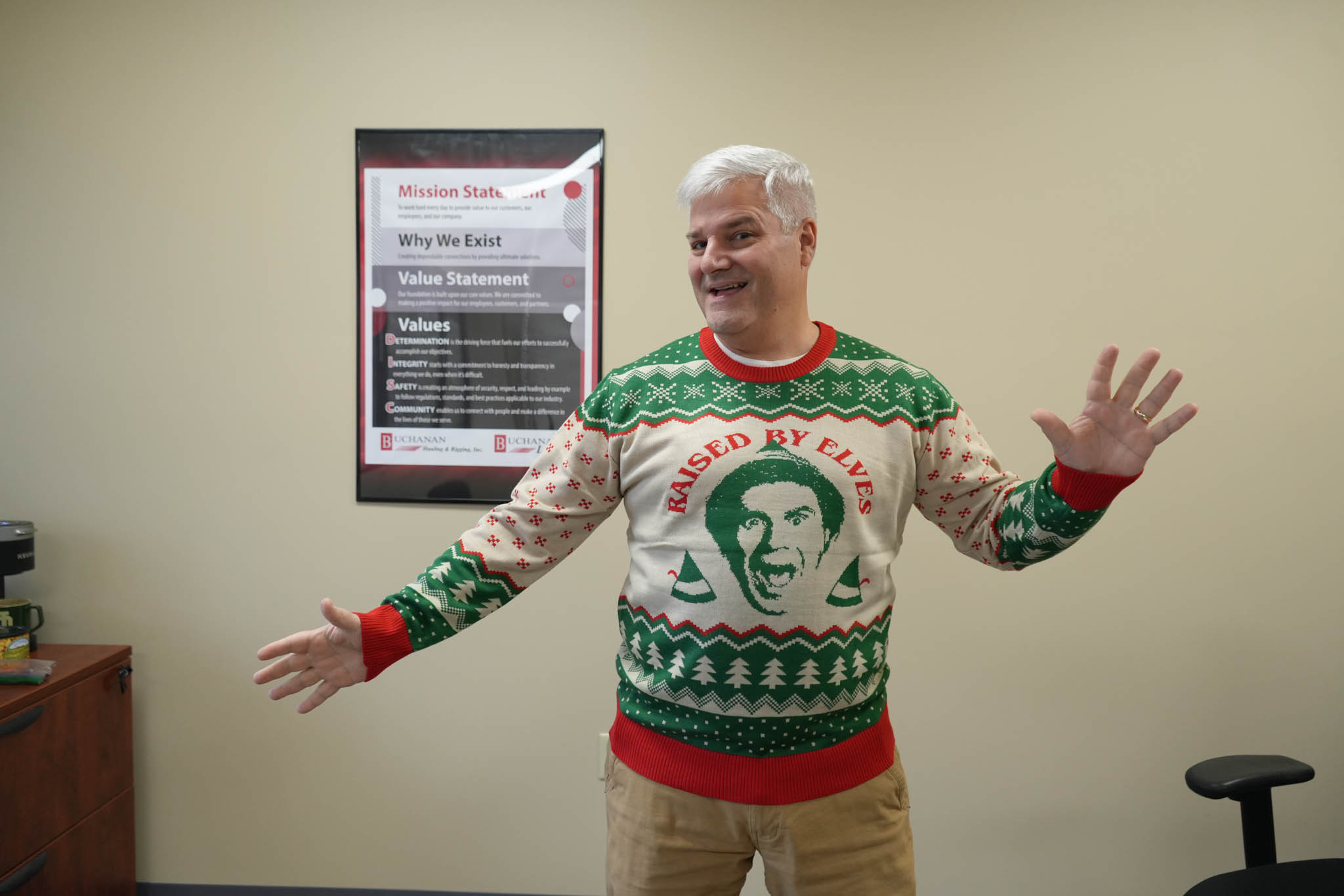 Ugly Sweater Constest at Buchanan