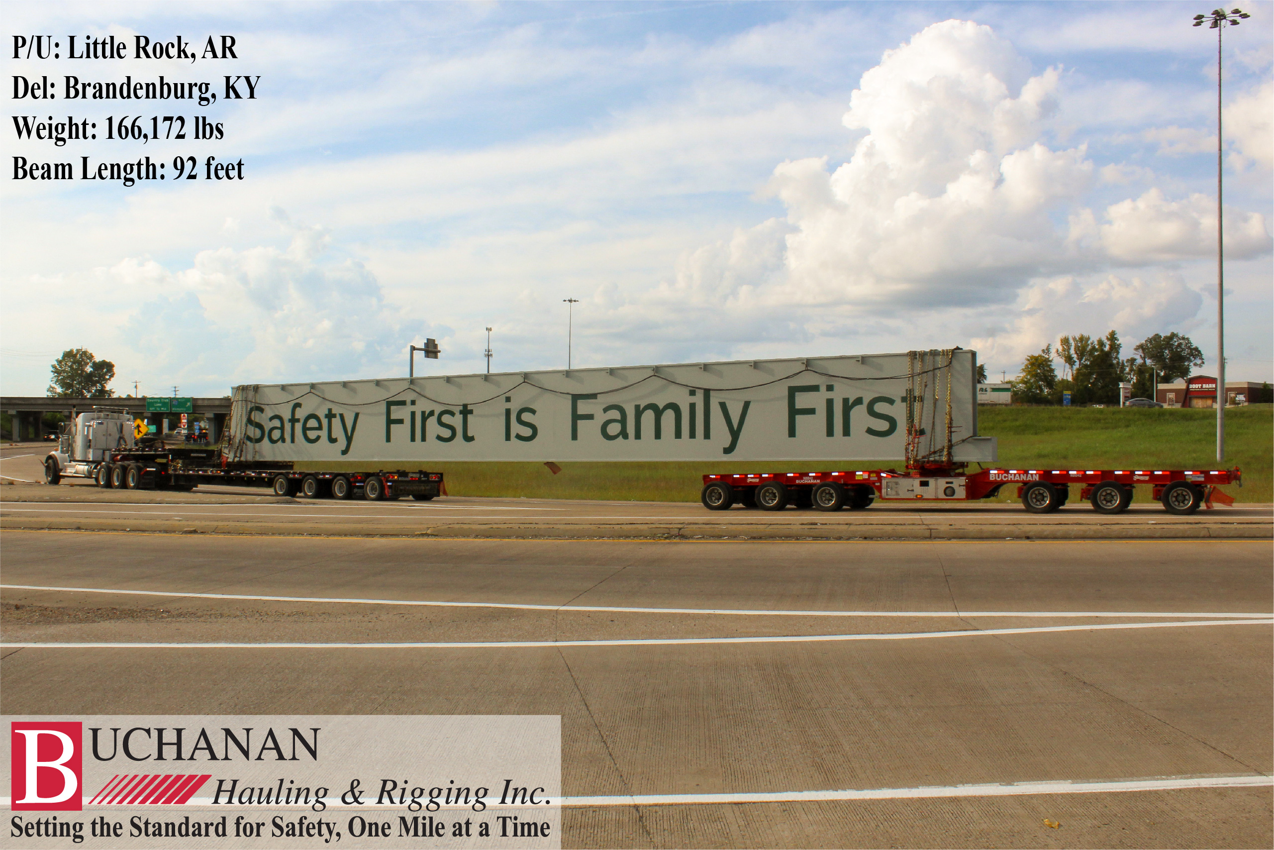 Buchanan Moves a 92 Foot Beam - AR to KY