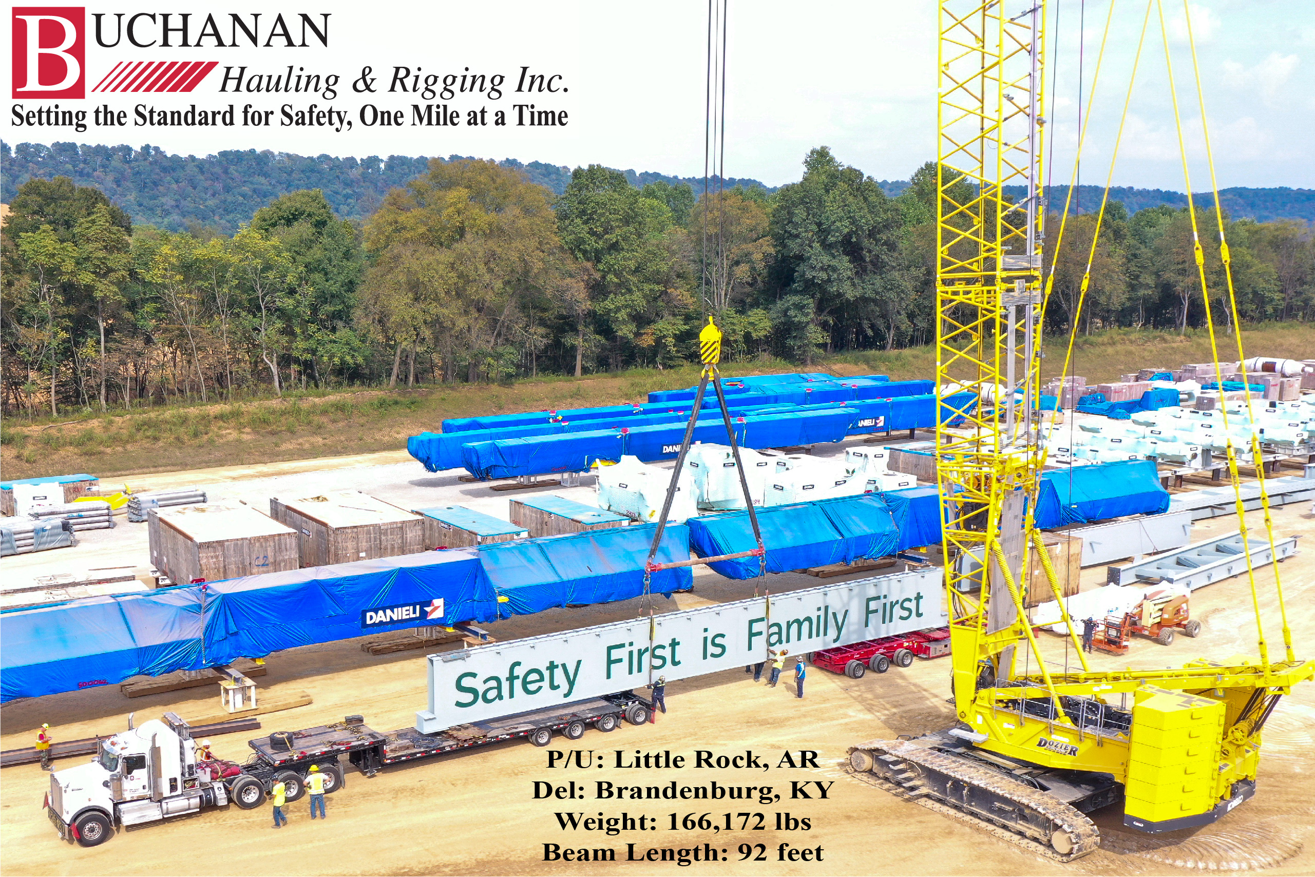 Buchanan Moves a 92 Foot Beam - AR to KY