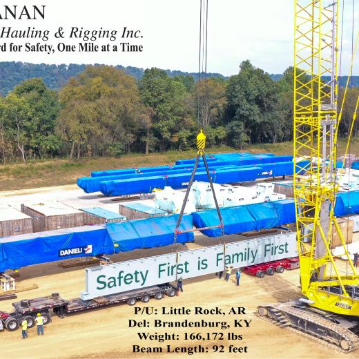 Buchanan Moves a 92 Foot Beam - AR to KY Buchanan Moves a 92 Foot Beam - AR to KY