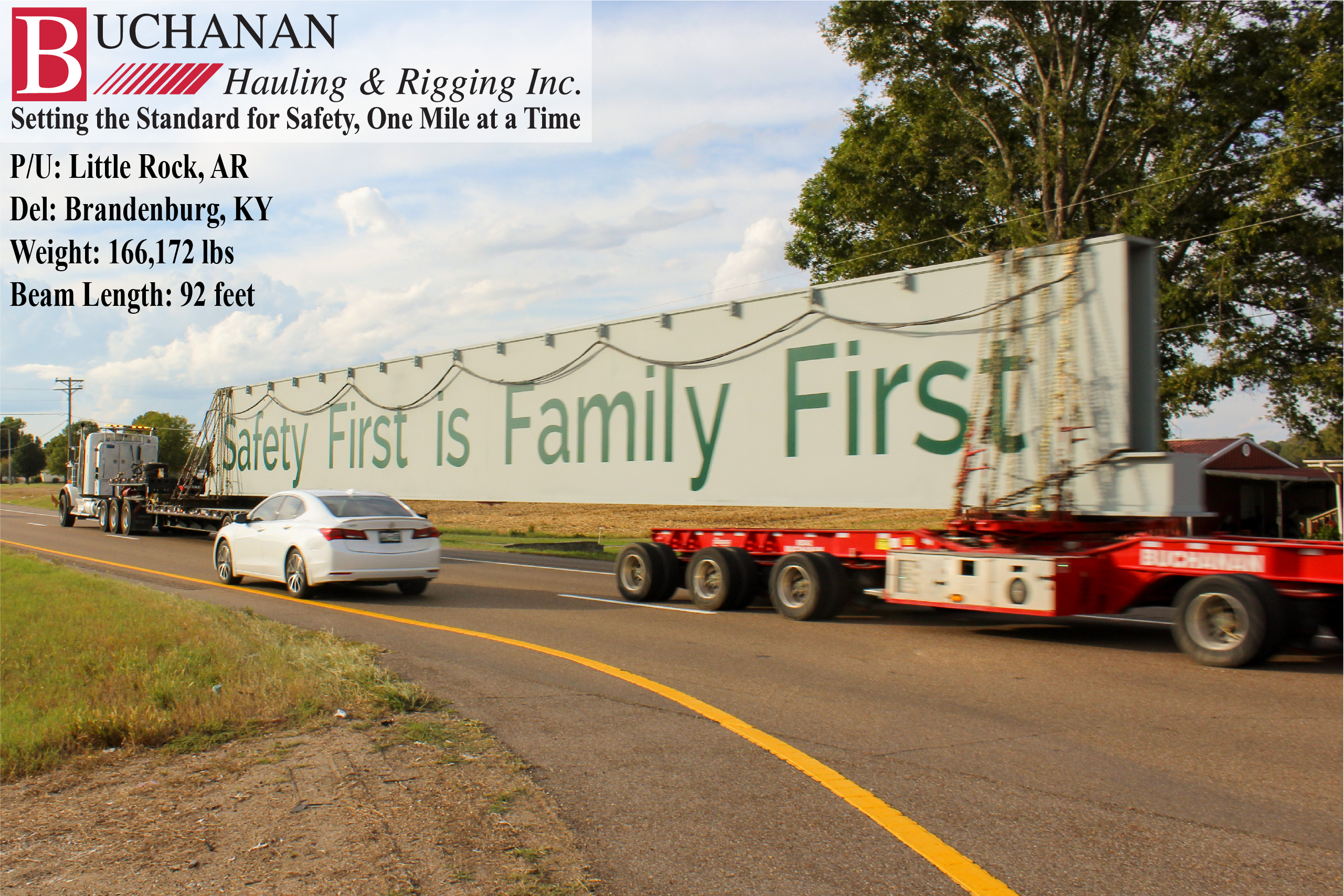 Buchanan Moves a 92 Foot Beam - AR to KY