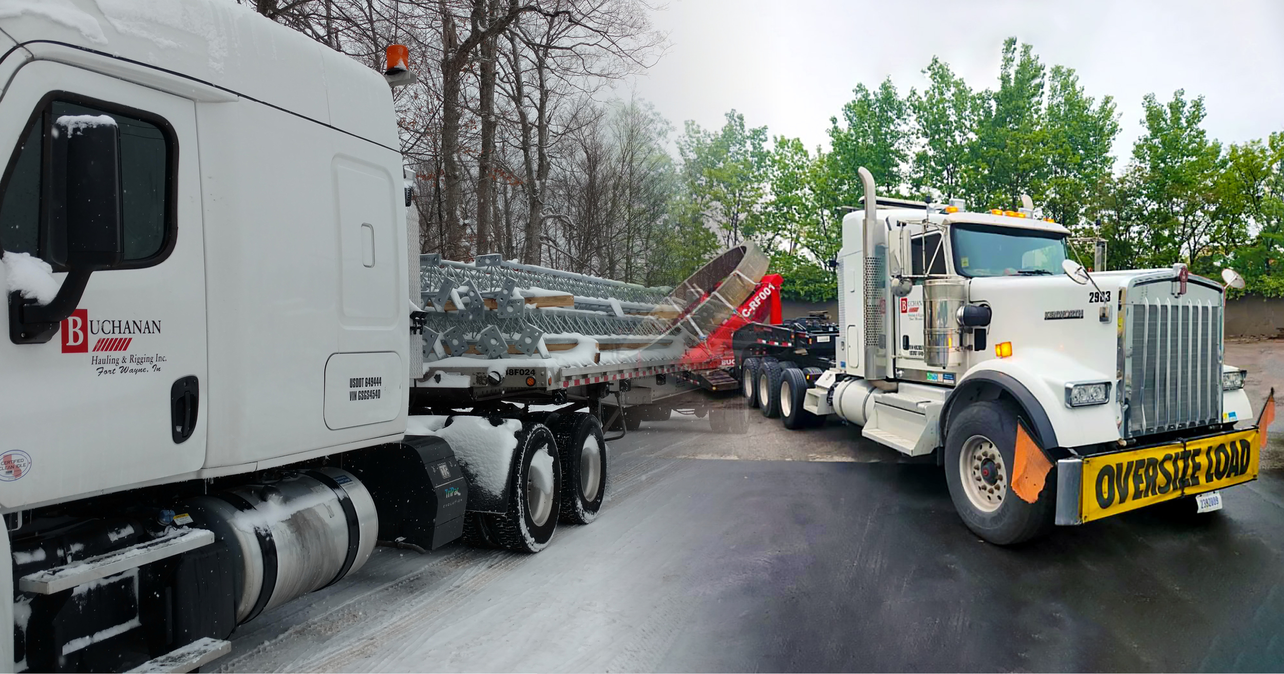 Hugging Freight Flatbed and Specialized Freight - Buchanan Hauling - Heavy, Flatbed ...