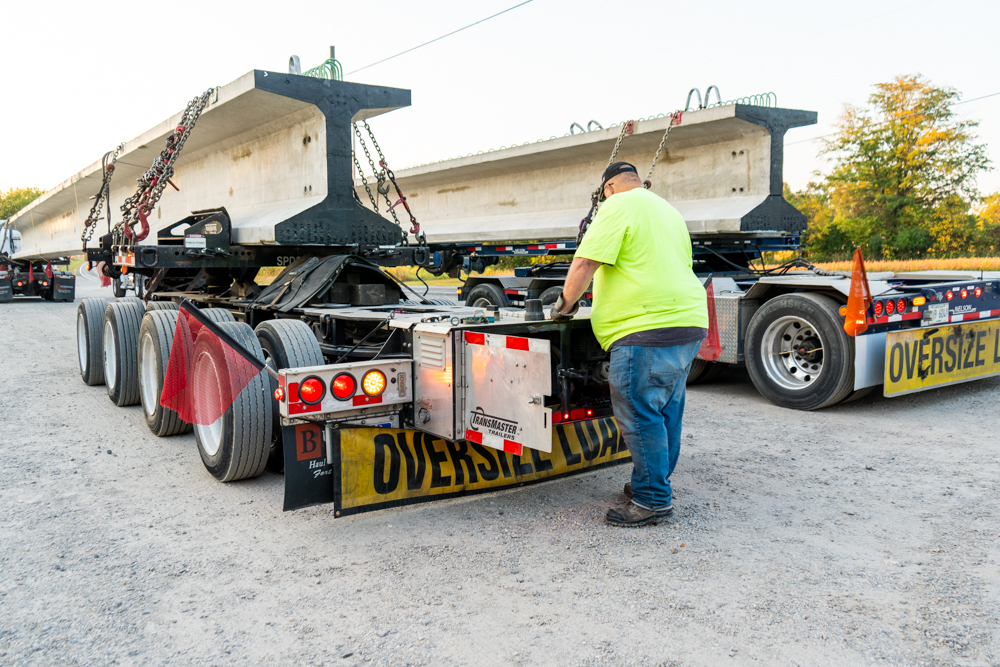 Buchanan Girder Haul from Decatur, IN to Novi, MI