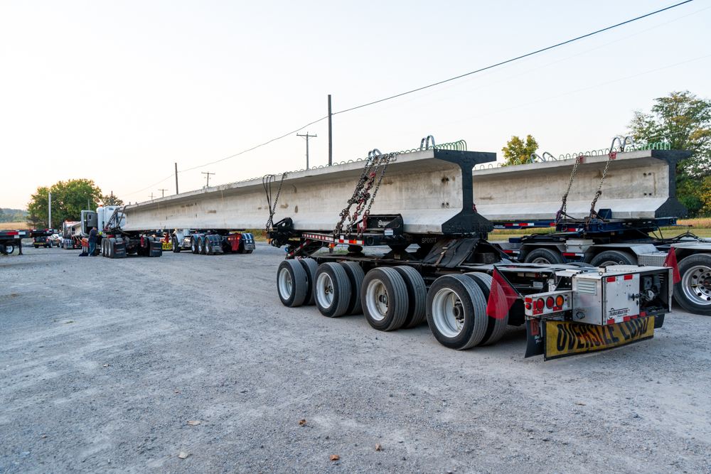 Buchanan Girder Haul from Decatur, IN to Novi, MI