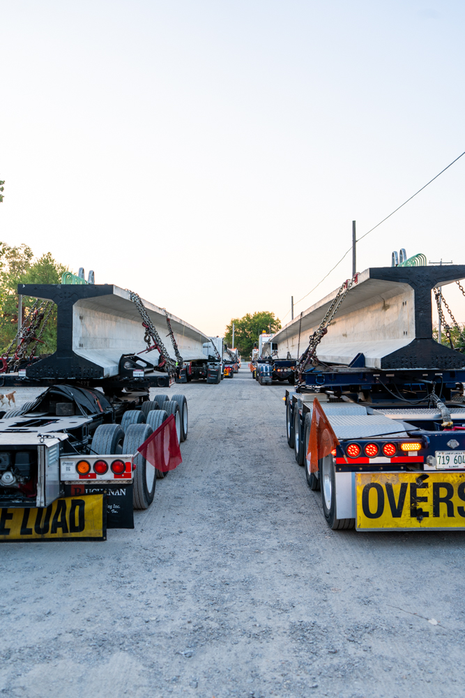 Buchanan Girder Haul from Decatur, IN to Novi, MI
