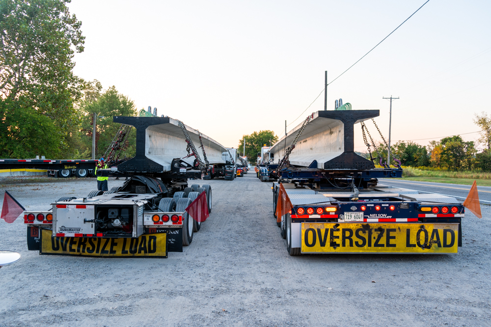 Buchanan Girder Haul from Decatur, IN to Novi, MI