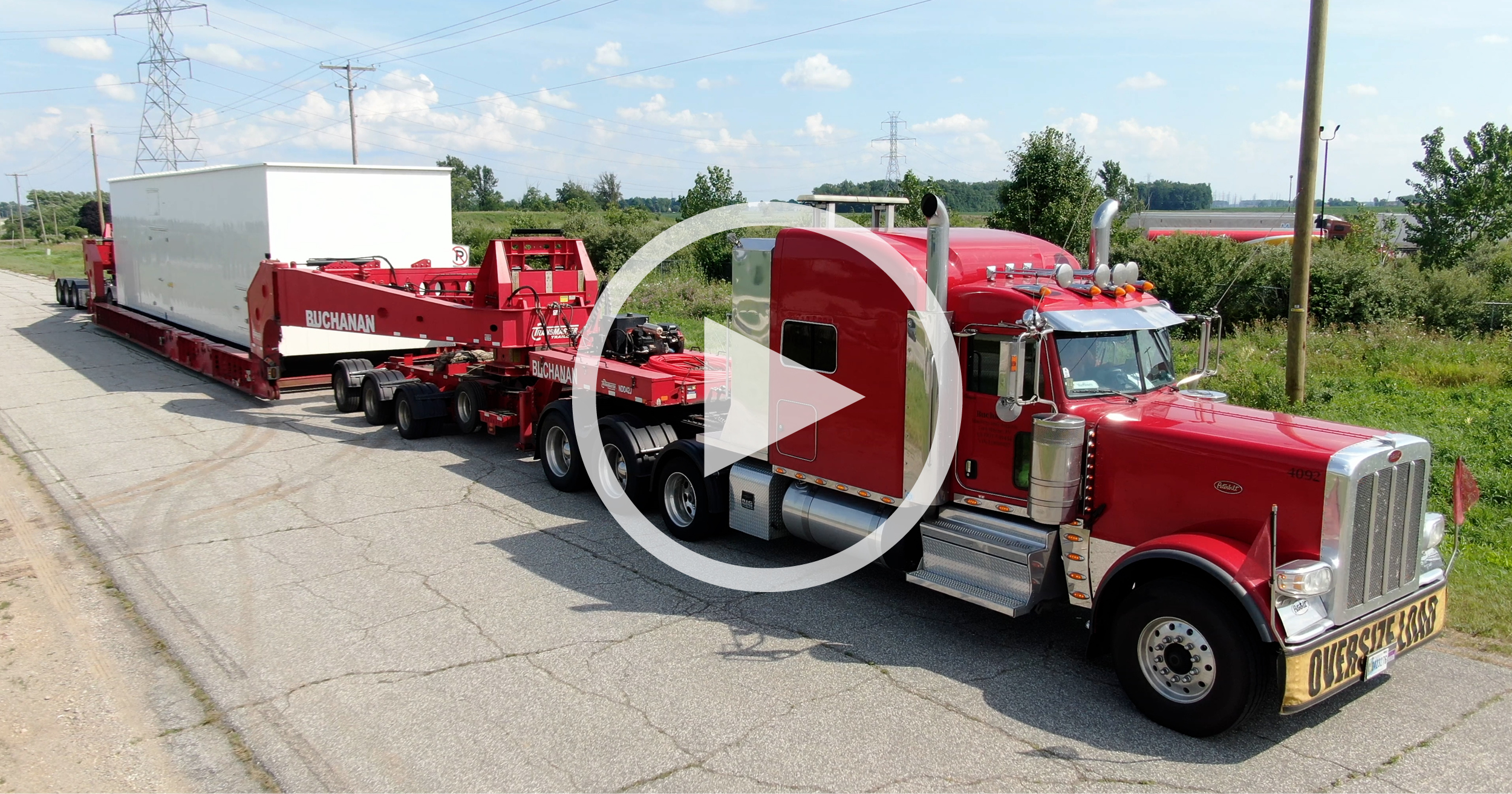 Generator Heavy Haul - Buchanan Expertly Backs In