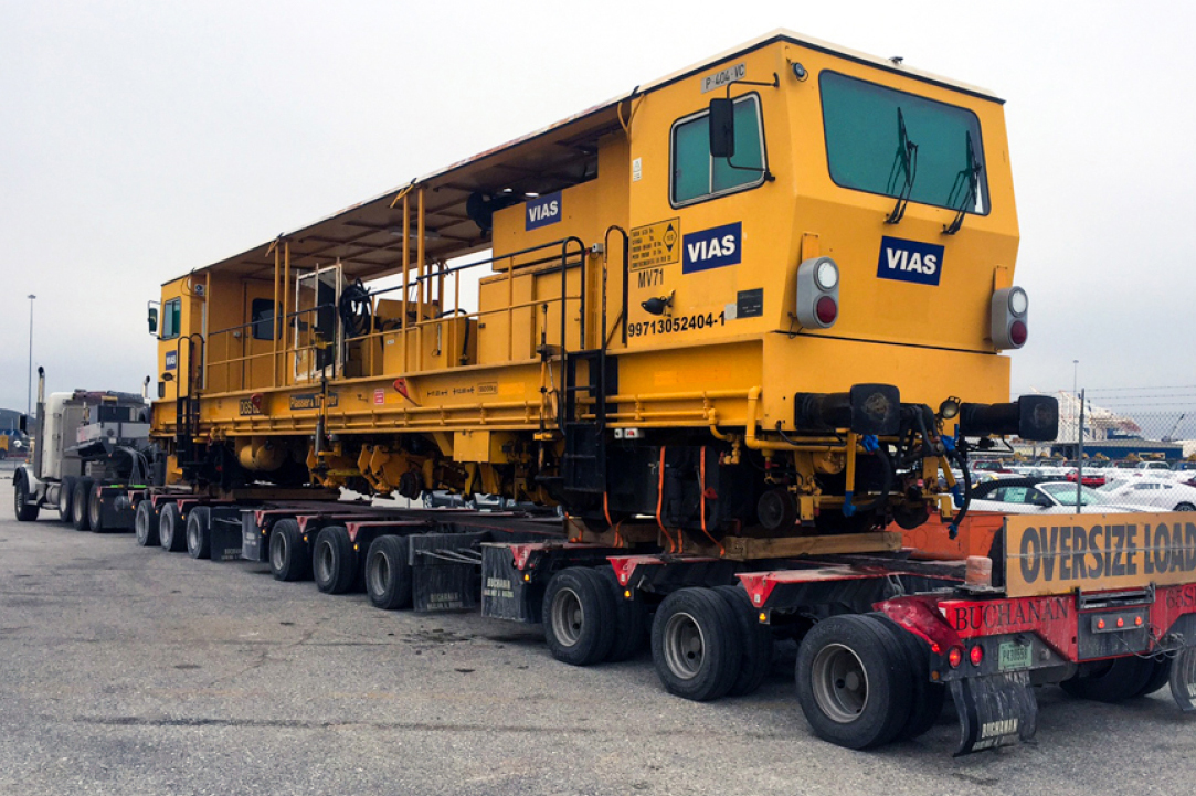 Even large machinery and equipment is not too much for Buchanan Hauling Heavy Haul Division to handle.