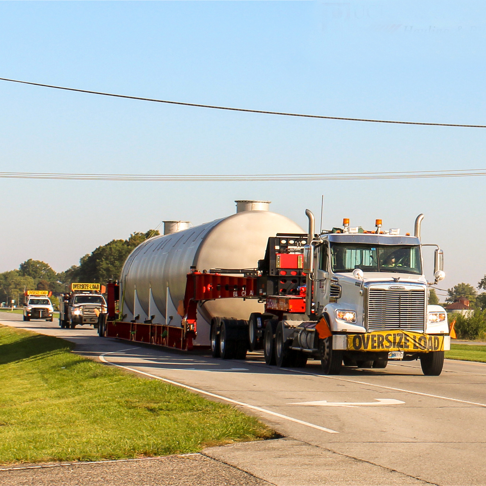 Buchanan moves a 76 foot tank - IN to KY