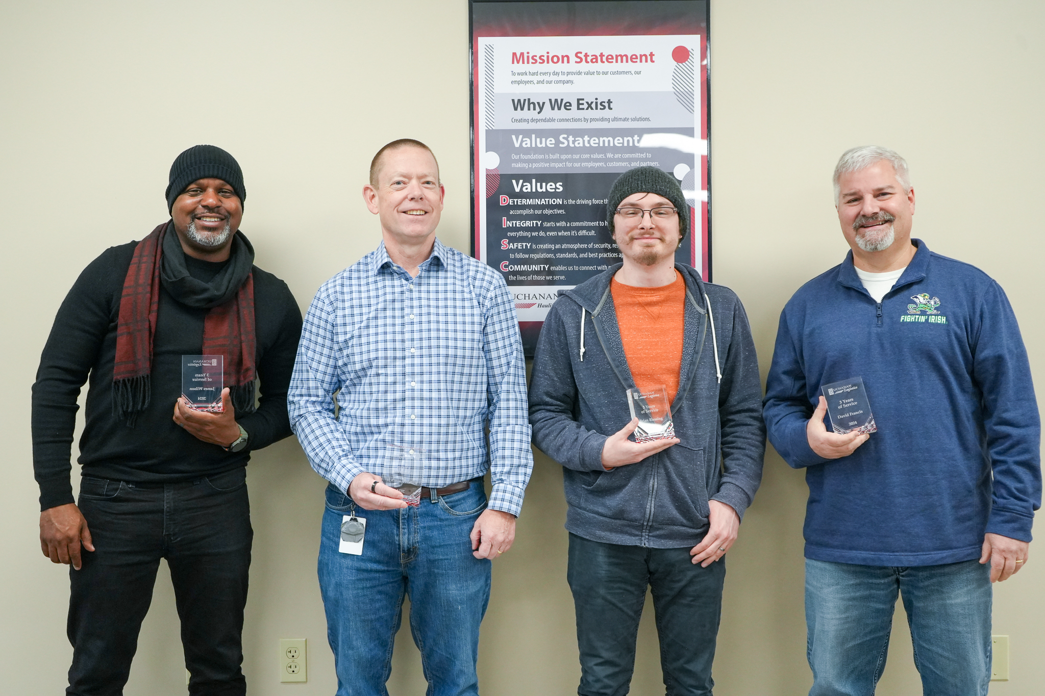 Buchanan Milestone Achievement Awards
