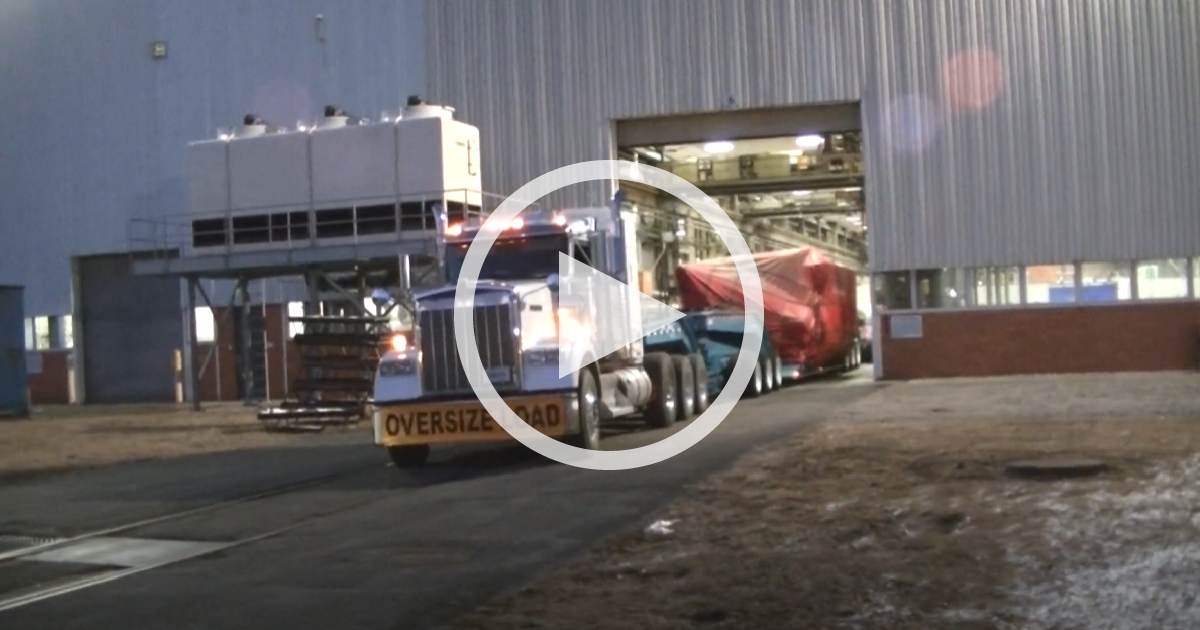 Safely Hauling Batavia Tarped Machinery