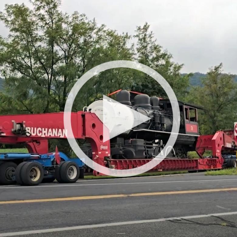 Another Steam Locomotive in Transit Another Steam Locomotive in Transit