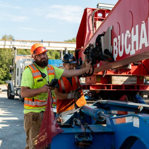 Buchanan Hauling & Rigging Simpac Press Haul Buchanan Hauling & Rigging Simpac Press Haul