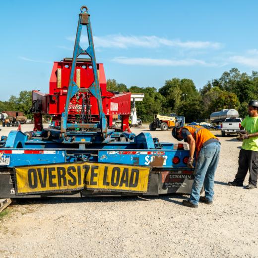 Buchanan Hauling & Rigging Simpac Press Haul Buchanan Hauling & Rigging Simpac Press Haul