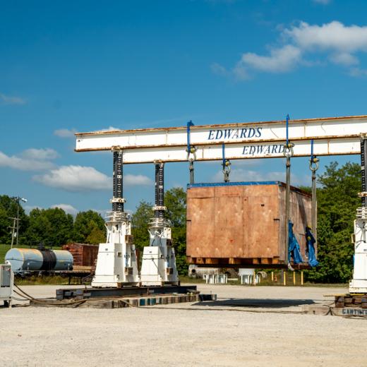 Buchanan Hauling & Rigging Simpac Press Haul Buchanan Hauling & Rigging Simpac Press Haul