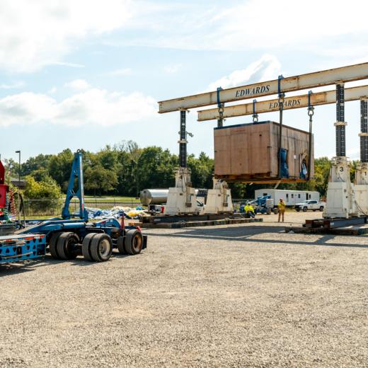 Buchanan Hauling & Rigging Simpac Press Haul Buchanan Hauling & Rigging Simpac Press Haul