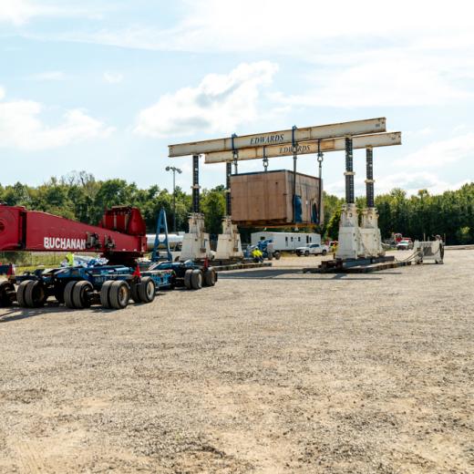 Buchanan Hauling & Rigging Simpac Press Haul Buchanan Hauling & Rigging Simpac Press Haul