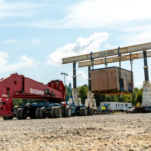 Buchanan Hauling & Rigging Simpac Press Haul Buchanan Hauling & Rigging Simpac Press Haul