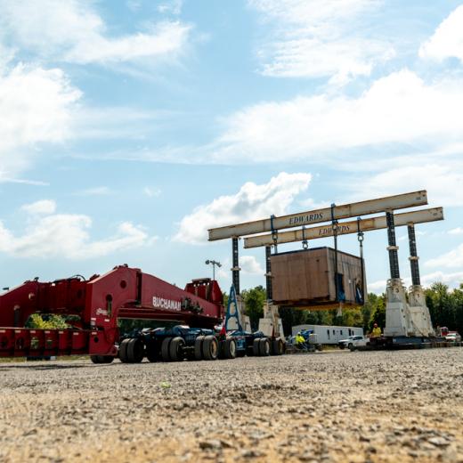 Buchanan Hauling & Rigging Simpac Press Haul Buchanan Hauling & Rigging Simpac Press Haul