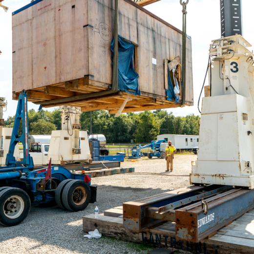 Buchanan Hauling & Rigging Simpac Press Haul Buchanan Hauling & Rigging Simpac Press Haul