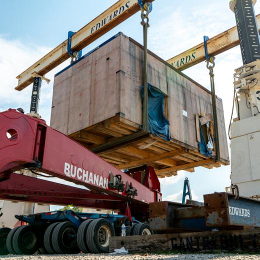 Buchanan Hauling & Rigging Simpac Press Haul Buchanan Hauling & Rigging Simpac Press Haul