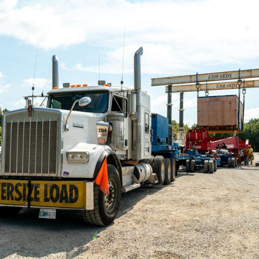 Buchanan Hauling & Rigging Simpac Press Haul Buchanan Hauling & Rigging Simpac Press Haul
