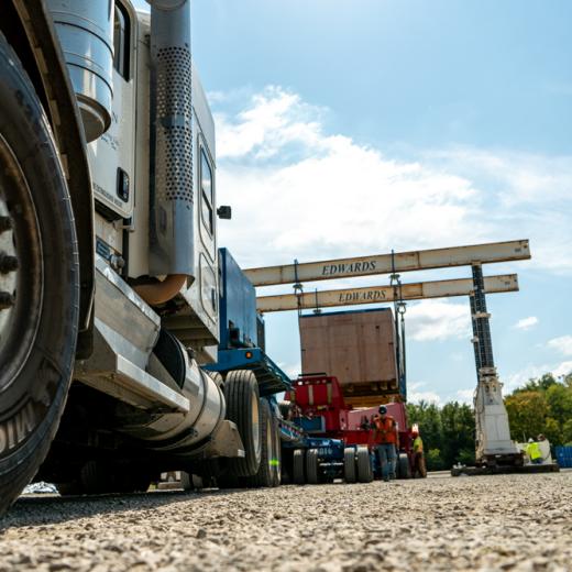 Buchanan Hauling & Rigging Simpac Press Haul Buchanan Hauling & Rigging Simpac Press Haul