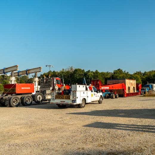 Buchanan Hauling & Rigging Simpac Press Haul Buchanan Hauling & Rigging Simpac Press Haul