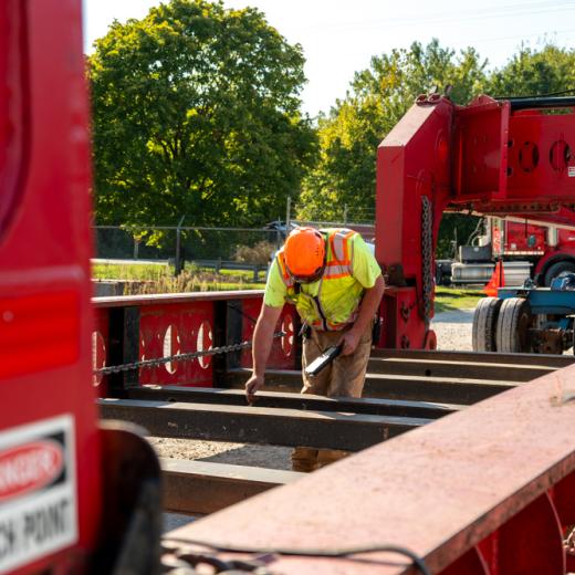 Buchanan Hauling & Rigging Simpac Press Haul Buchanan Hauling & Rigging Simpac Press Haul