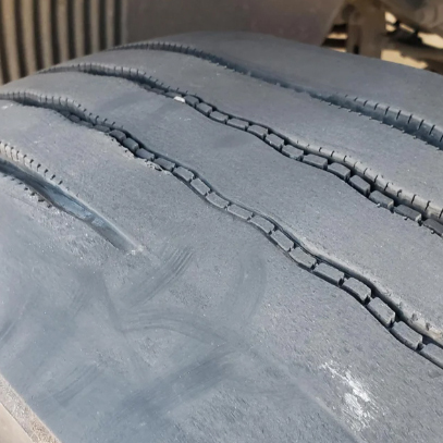 Protect yourself, others, and your freight by checking the tires on your truck and on your trailer before rolling out.