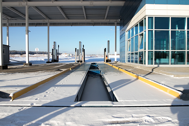 Weigh stations might have you pull over, if flagged, for an impromptu roadside inspection.