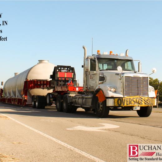 Buchanan moves a 76 foot tank - IN to KY Buchanan moves a 76 foot tank - IN to KY