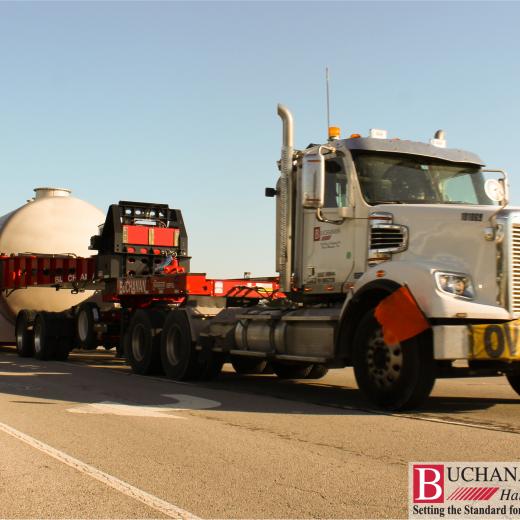 Buchanan moves a 76 foot tank - IN to KY Buchanan moves a 76 foot tank - IN to KY