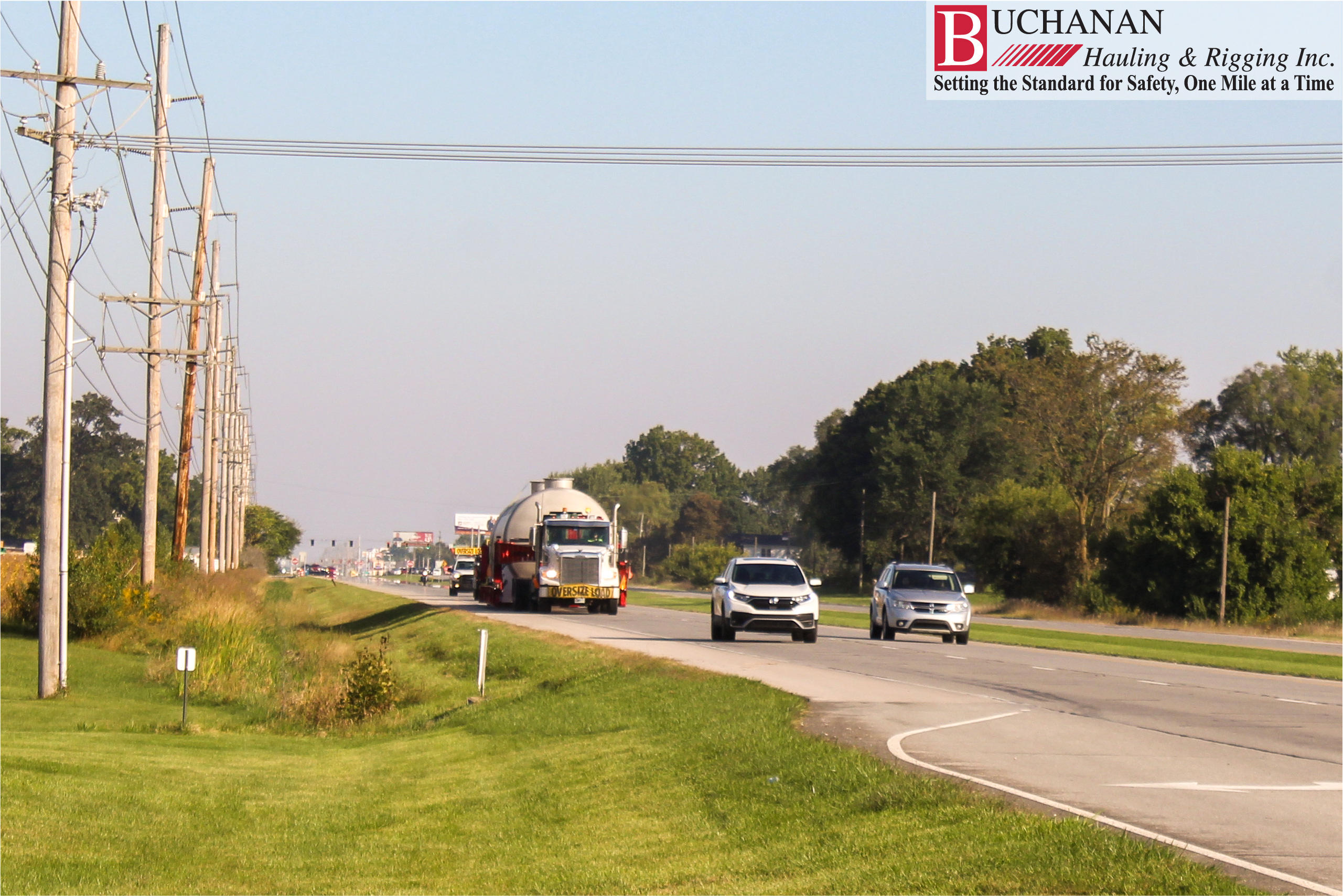 Buchanan moves a 76 foot tank - IN to KY