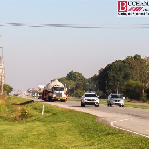 Buchanan moves a 76 foot tank - IN to KY Buchanan moves a 76 foot tank - IN to KY