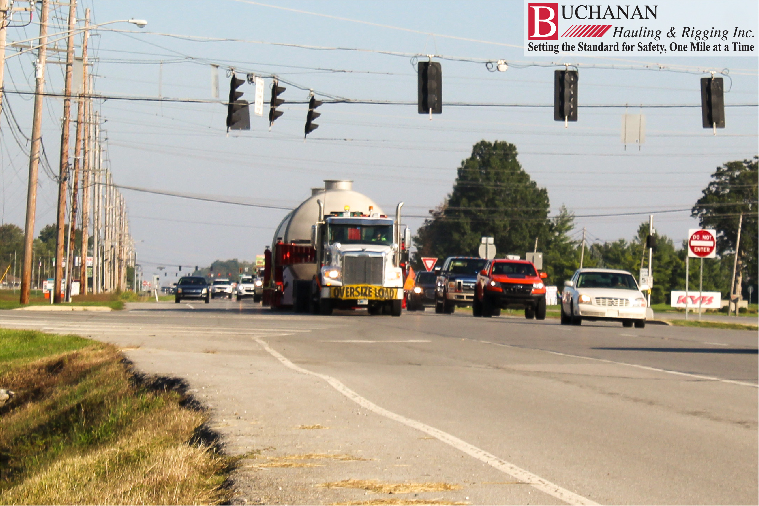 Buchanan moves a 76 foot tank - IN to KY
