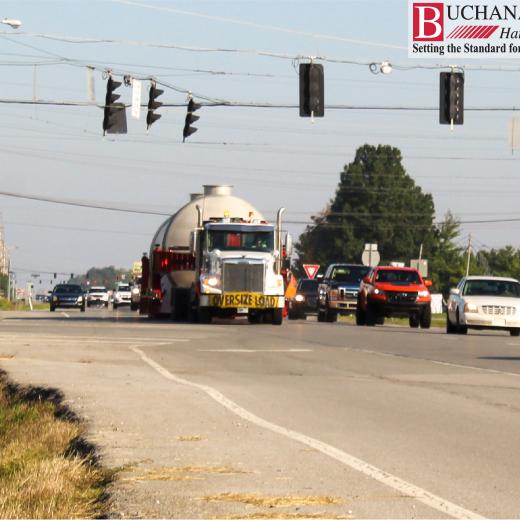 Buchanan moves a 76 foot tank - IN to KY Buchanan moves a 76 foot tank - IN to KY
