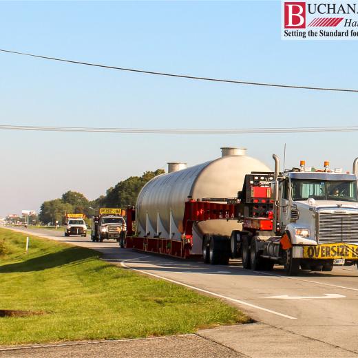 Buchanan moves a 76 foot tank - IN to KY Buchanan moves a 76 foot tank - IN to KY